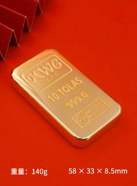 实心仿真金O001条道具定制金迪拜金条收藏纪念10TLS块现货厂A家