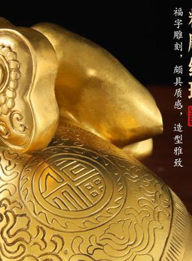 ZPPSN铜象摆件一对乔迁开业家居客厅办公室酒柜高档工艺品装饰品