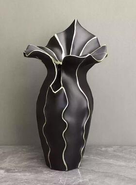 象不规工则花器花瓶楼艺术家居FVF摆件样板房售处餐厅茶几装饰抽