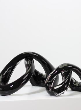 博古架轻奢现代高级感高级感小众艺术装饰品客厅轻奢摆饰开放格酒