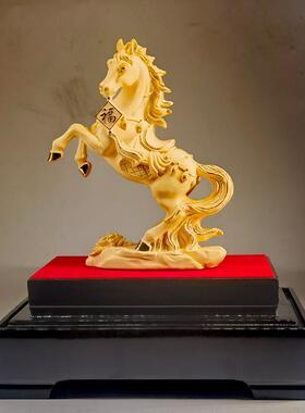 前程万里绒沙金马摆件开门红会销礼品公司汽车4S店年会商务礼品