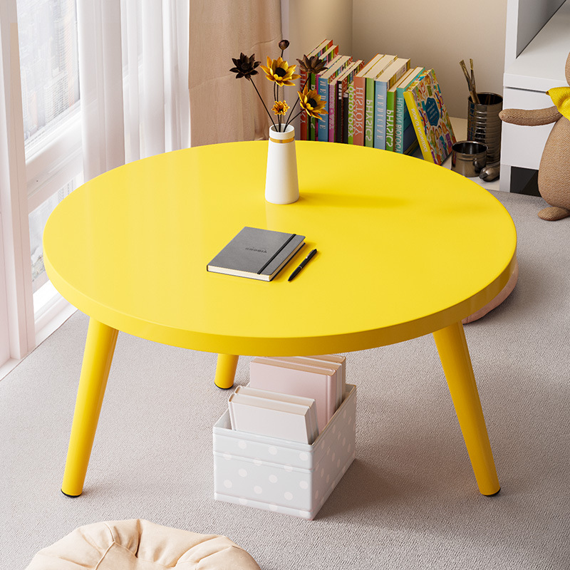 飘窗桌子小茶几卧室坐地小矮桌炕上家用阳台榻榻米饭桌边几小圆桌 - 图2