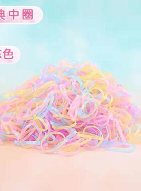 Colorful hair ties, cute disposable rubber bands, simple Kor