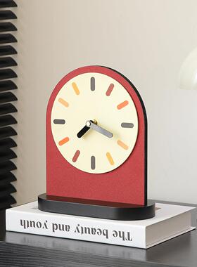 创意桌面时钟客厅玄关电视柜台面房间装饰品家居好物摆件轻奢高档