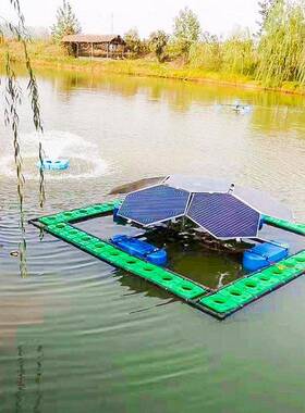 复氧型生态浮岛太阳能生态系统景观工程污水处理净化系统