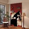 Creative modern hole board storage rack solid wood custom-made pattern shape wall decoration storage rack