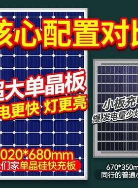 太阳能路灯全套工程一体大功率庭院灯户外超亮农村led照明灯