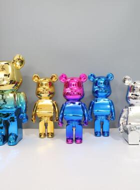 现代简约网红卡通暴力熊树脂大摆件客厅电视柜样板间软装饰品