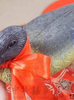 奠雁礼中式汉式婚礼舒雁大雁聘雁道具周明唐宋制婚庆礼仪用品摆件