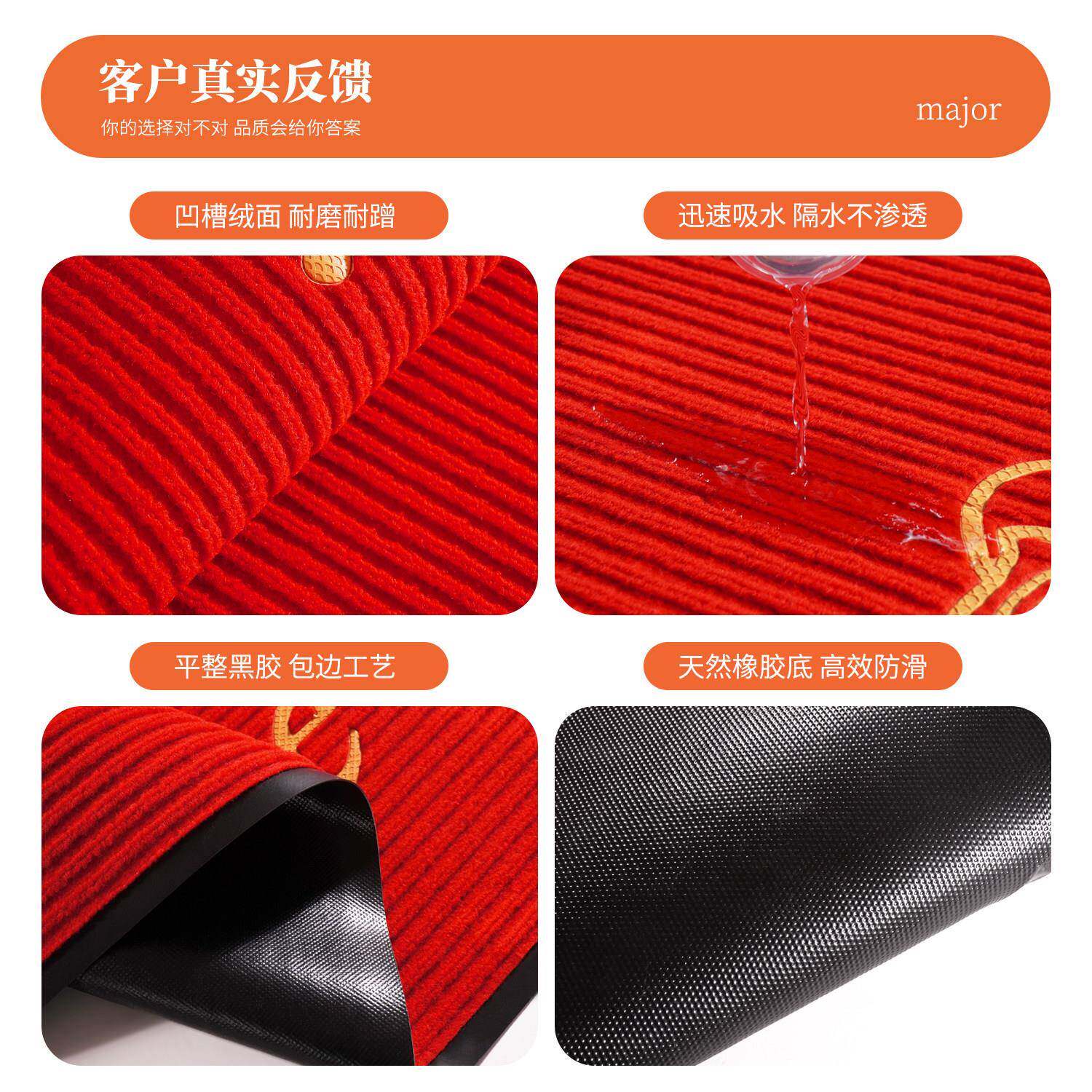 Welcome to the custom-made commercial store entrance with mat floor and entry mat 260317 welcome carpet door door foot entry door defense