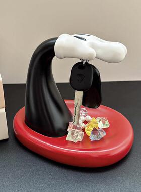 玄关钥匙托盘首饰收纳置物架门口桌面床头创意摆件送乔迁生日礼物