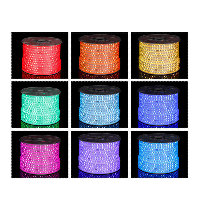 220V七彩RGB无导线霓虹高压酒店户外防水亮化照明工程5050灯带,淘宝优惠券,粉丝福利购,淘宝优惠卷