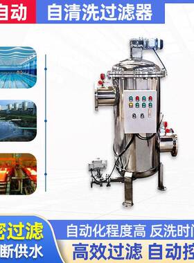 全自动自清洗过滤器不锈钢电动刷式自动排污河水海水灌溉水化工