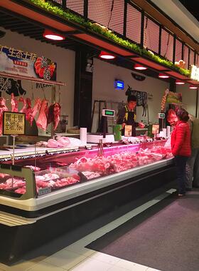 天翔鲜肉柜熟食冷藏保鲜柜超市商用生鲜猪肉柜风冷无霜冷冻展示柜