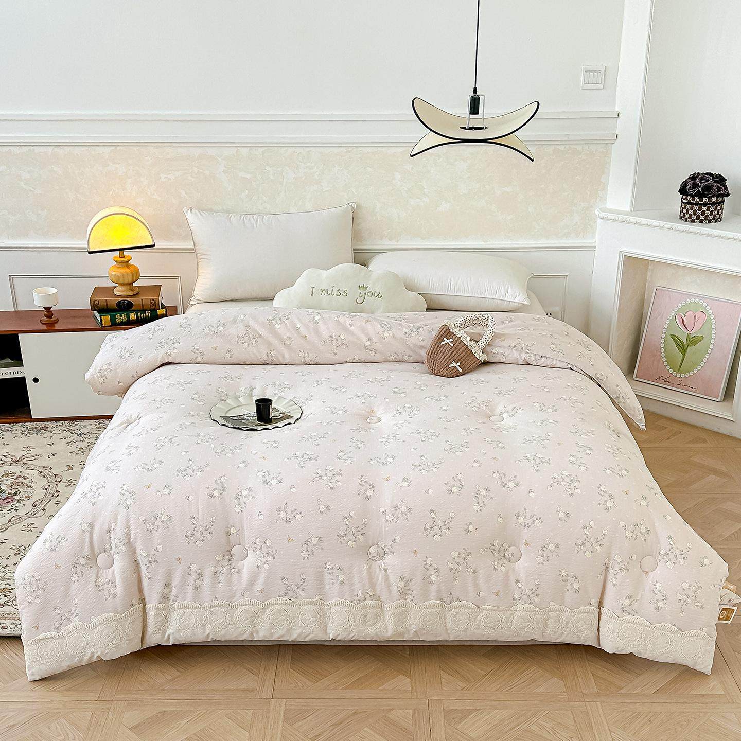 韩系风全棉花边云感冬被四季被加厚冬被被芯秋冬被家用被子,淘宝优惠券,粉丝福利购,淘宝优惠卷