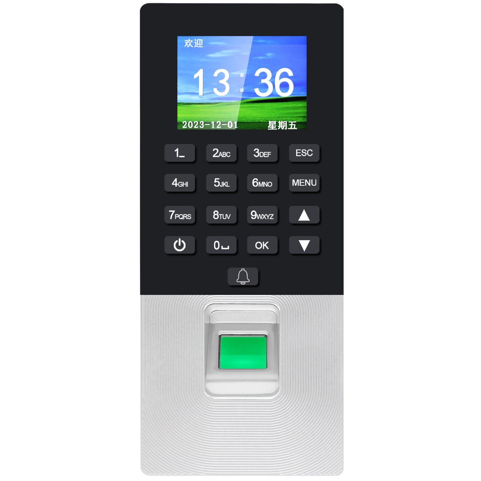 Fingerprint Access Control System All Set Swipe Card App Temporary Password Attendance Office Glass Electric Lock Wooden Door