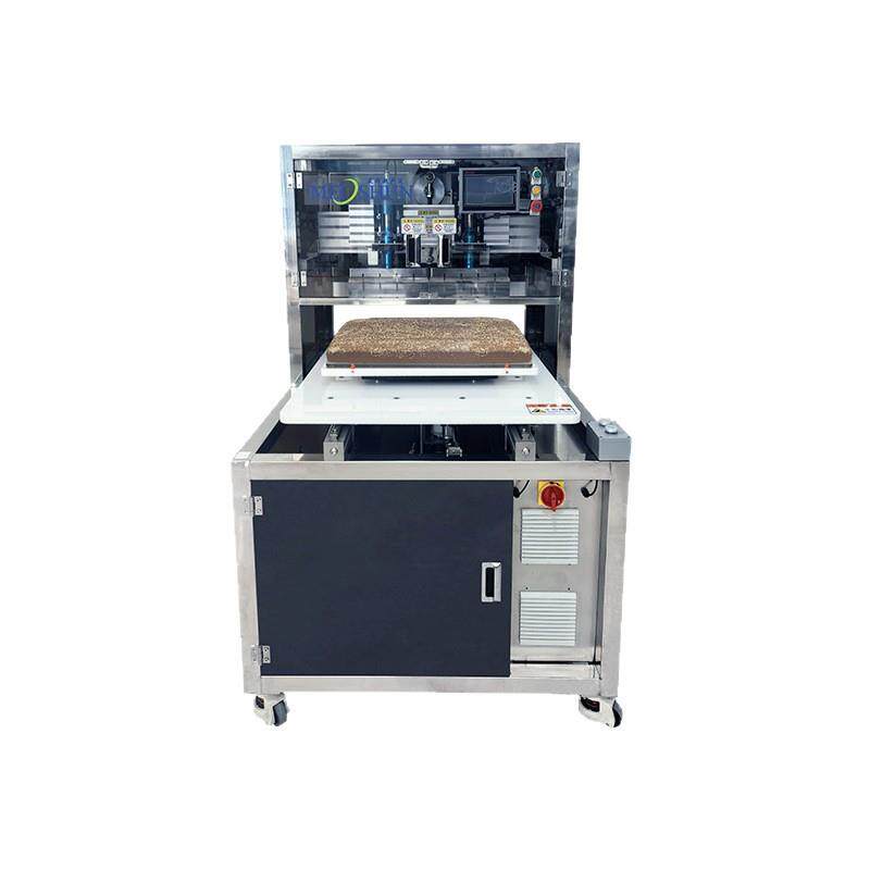 Ultrasonic fully automatic ancient cheesecake smart cutting machine commercial small stainless steel cutting equipment