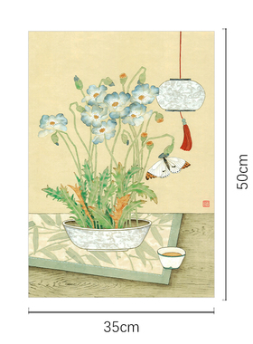 限量版画章君墨【花香淡淡】新中式餐厅卧室客厅现代挂画装饰画