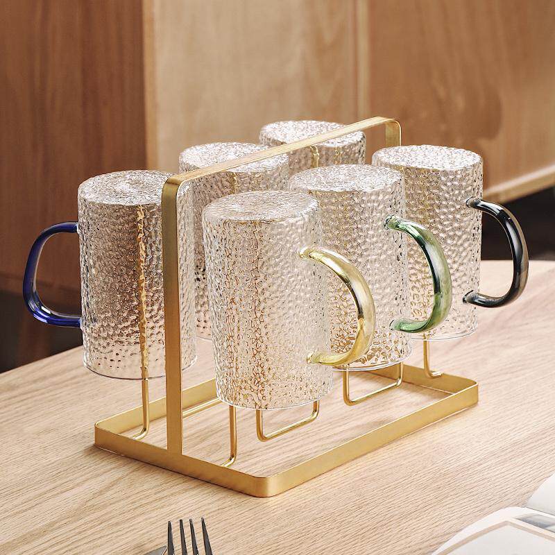 锤纹玻璃杯家用耐高温水杯套装客厅待客茶杯带把家庭喝水杯子马小,淘宝优惠券,粉丝福利购,淘宝优惠卷