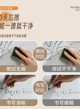 照片墙磁吸墙面板涂鸦画板毛毡墙贴拍立得照片展示墙可擦写字板