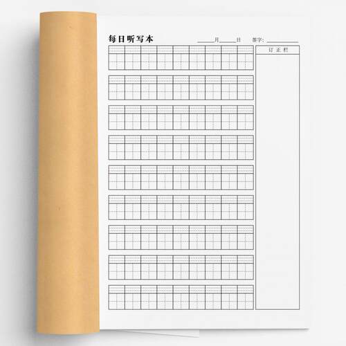 一年级方格本小学生一年级默写听写本牛皮词语拼音生字纸带每日二三四年级好看 - 图2