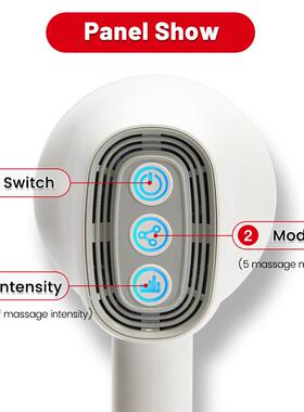 Electric Vibration Massager For Body Red Light Neck Leg Mass