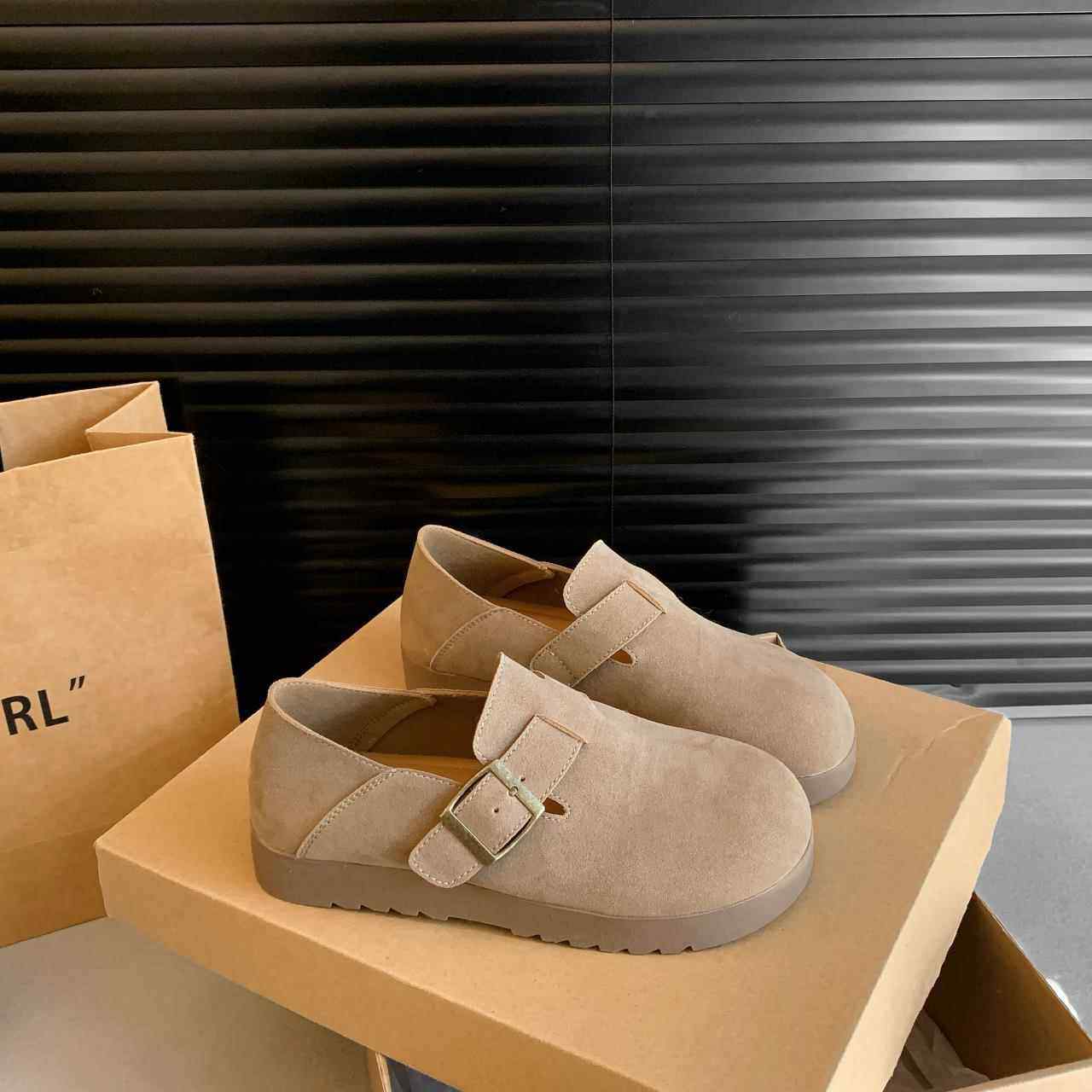 勃肯鞋女2026年春季年新款一脚蹬软底豆豆鞋孕妇全包博肯单0115w,淘宝优惠券,粉丝福利购,淘宝优惠卷