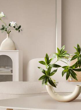 电视柜台面装饰摆件高端陶瓷花瓶摆件客厅玄关电视餐边柜台面高级