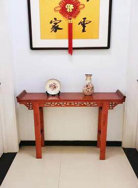 仿古供桌供台实木翘头条案香几新款中式贡品 台客厅财神桌子