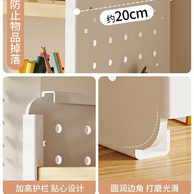 Desktop shelf desk bookshelves hole board home study desk multi-layer office station storage display rack