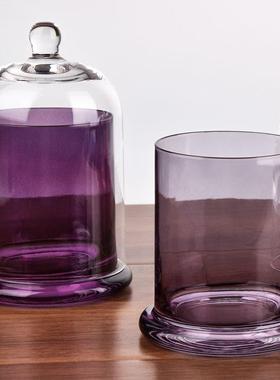 ins玻璃罩玻璃香薰蜡烛装饰摆件