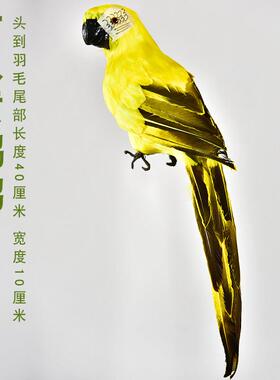 可爱仿真小鸟装饰品泡沫羽毛假鸟白鸽子鹦鹉摆件鸟巢鸟窝摆设手工