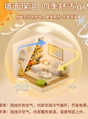 天花板贴纸悬吊式天花板自装保温墙贴冬季屋顶室内保暖防寒隔热板