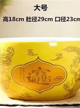 高档聚宝盆景摆件德镇陶瓷客厅关鱼缸装饰招财进宝吉财乔迁开玄礼