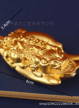 2026新款实心佛手招财貔貅手把件吊坠挂件黄铜工艺品桌面居家招财