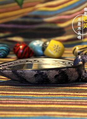 非洲特产皂石天鹅盘装饰品收纳肯尼亚工艺礼品摆饰创意艺术石雕摆