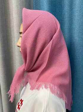 老人头巾女包头老太太妇女方巾女士农村老式东北妈妈奶奶绿色围巾