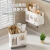 Kitchen household chopstick storage box 2026 new storage rack multi-functional chopstick cage rack drain storage wall hanging