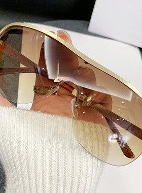 太阳眼镜太阳镜ins连体太阳眼镜