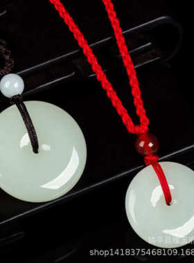 小号定做小巧工艺品情侣儿童宝宝玉佩扣大玉石平安款和田玉