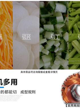牌台湾双头切食堂用切菜机商用餐厅切丁切丝切片机一次成型