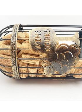 厂家直销红酒塞收纳筐餐厅卧室工艺摆件影视婚礼道具摆台量贩