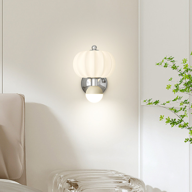 奶油风卧室床头壁灯双头儿童房间床头灯侘寂风复古走廊过道墙壁灯,淘宝优惠券,粉丝福利购,淘宝优惠卷