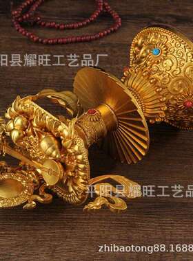 纯铜五妙欲堂摆件法器居家供品五欲供摆件