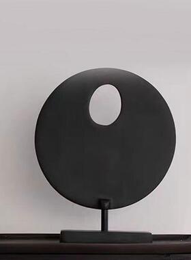 现代简约创意抽象摆件现代样板间售楼处书房客厅软装饰品摆设