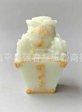树脂瑞兽一甲镇财家居办公摆件 夜光金蟾宝盆摆件工艺品