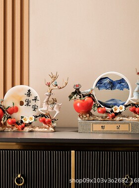 创意麋鹿高档轻奢摆件 家用客厅家居装饰品 入宅新居玄关酒柜礼品