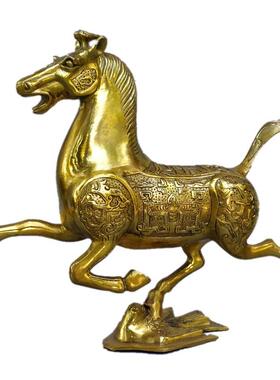 风水纯铜马 铜马踏飞燕 马到成功摆件商务礼品送礼开业礼品