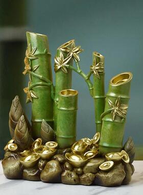 弗朗德办公室客厅装饰富贵竹摆件节节高升送领导开业乔迁新居礼物