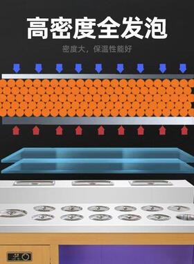 自助火锅调料台冷藏麻辣烫烤肉小料台商用串串香蘸料台餐柜带制冷